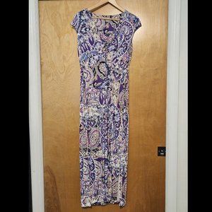 CHICO'S Printed Twist-Front Maxi Dress Chico's Size 0